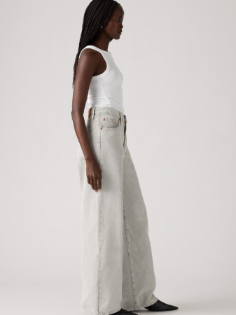 Levi's Blugi Gri Deschis RIBCAGE Straight Femei [2]