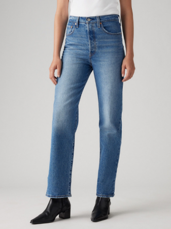 Levi's Blugi Albastri RIBCAGE Straight Femei [3]