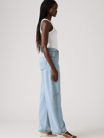 Levi's Blugi Albastri Deschisi Baggy Dad Barrel Barrel Femei [1]