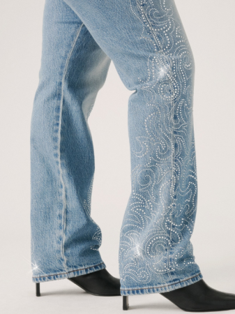 Levi's Blugi Denim Venom Curve 501 Curve Straight Femei [6]