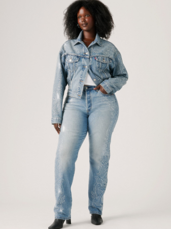 Straight - Levi's Blugi Denim Venom Curve 501 Curve Straight Femei