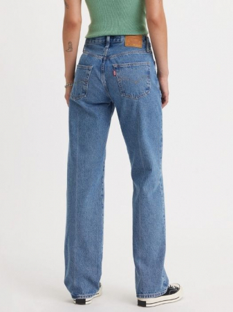 Levi's Blugi Gri Inchis 501 90 Straight Femei [5]