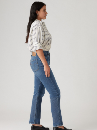 Levi's Blugi Albastri 501 Straight Femei [4]