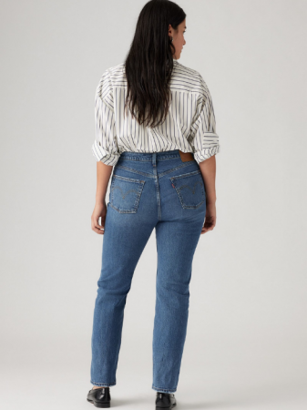 Levi's Blugi Albastri 501 Straight Femei [5]