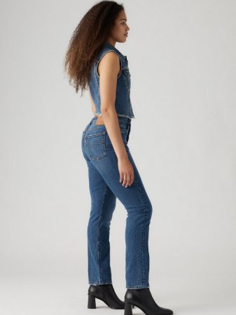 Levi's Blugi Albastri 501 Straight Femei [1]