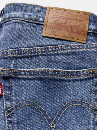 Levi's Blugi Albastri 501 Straight Femei [6]