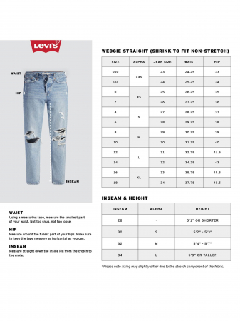 Levi's Женские Джинсы Светло-Синие Wedgie Straight Straight [1]