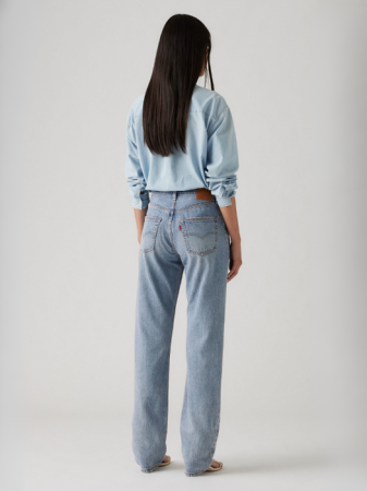 Levi's Blugi Albastri Deschisi 501 90 Straight Femei [1]