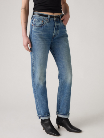Levi's Blugi Navy 501 Straight Femei [4]
