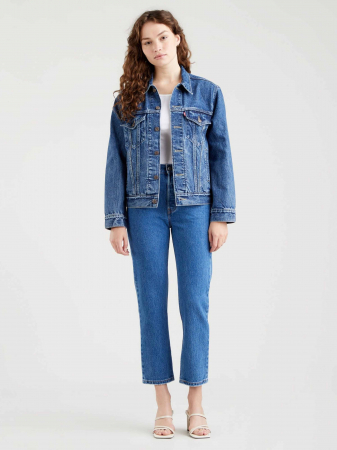 FEMEI - Levi's Blugi Albastri 501 CROP Straight Femei