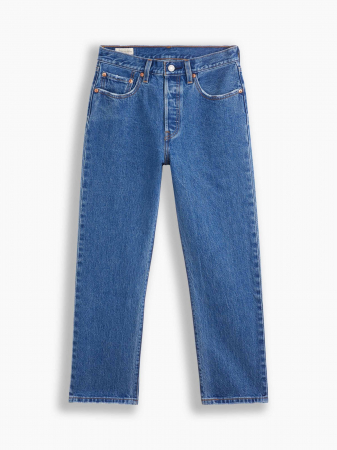 Levi's Blugi Albastri 501 CROP Straight Femei [9]