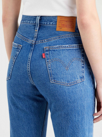 Levi's Blugi Albastri 501 CROP Straight Femei [7]