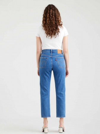 Levi's Blugi Albastri 501 CROP Straight Femei [4]
