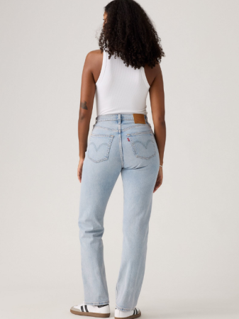 Levi's Blugi Albastri Deschisi 501 Curve Straight Femei [3]