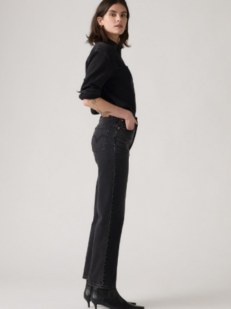 Levi's Blugi Gri Inchis RIBCAGE Straight Femei [2]