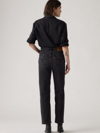 Levi's Blugi Gri Inchis RIBCAGE Straight Femei [4]