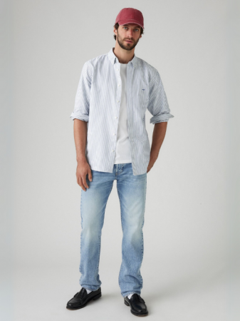 Levi's Blugi Albastri Deschisi 501 Regular Barbati [5]