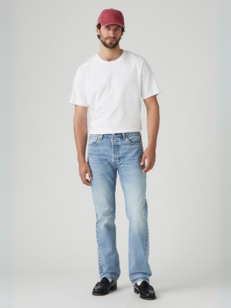 Regular - Levi's Blugi Albastri Deschisi 501 Regular Barbati