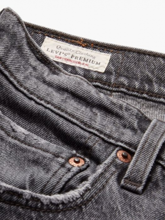 Levi's Blugi Gri Deschis 501 Straight Femei [3]