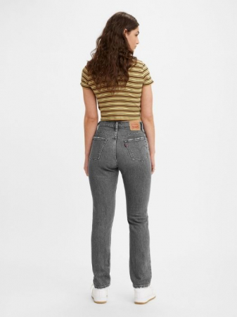 Levi's Blugi Gri Deschis 501 Straight Femei [1]