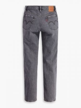 Levi's Blugi Gri Deschis 501 Straight Femei [5]