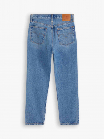 Levi's Blugi Albastri 501 CROP Straight Femei [11]