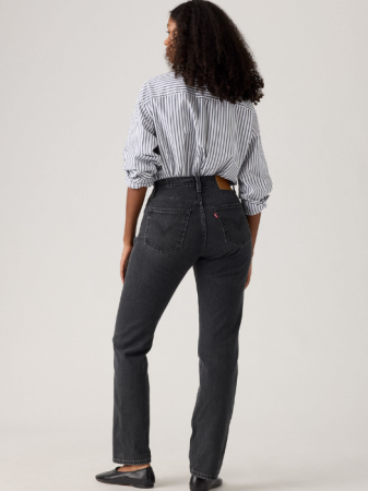 Levi's Blugi Gri Inchis 501 Curve Straight Femei [5]