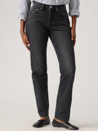 Levi's Blugi Gri Inchis 501 Curve Straight Femei [3]
