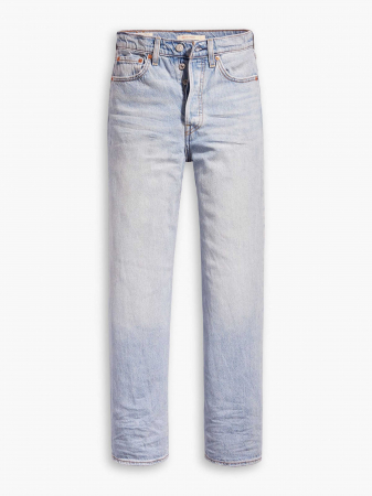 Levi's Blugi Albastri Deschisi Ribcage Straight Ankle Straight Femei [4]