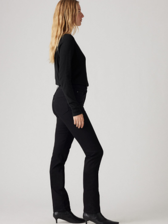 Levi's Blugi Negri 724 Straight Femei [2]
