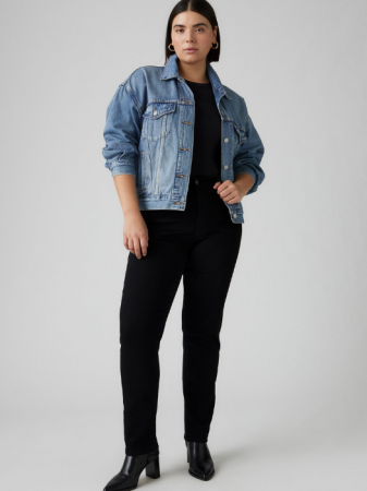 Levi's Blugi Negri 724 Straight Femei [6]