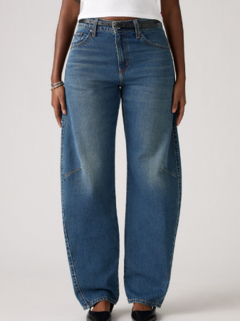 Levi's Blugi Navy Baggy Dad Barrel Barrel Femei [4]