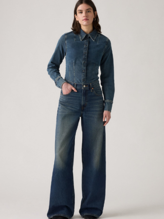 Levi's Blugi Navy Xl Straight Straight Femei [1]