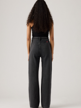 Levi's Blugi Gri Inchis Ribcage Wl Braided Wide Leg Femei [1]