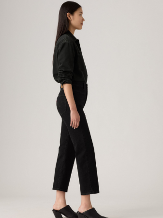 Levi's Blugi Negri Ribcage Western Straight Femei [1]