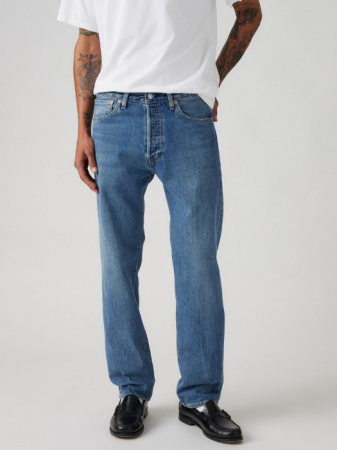 Levi's Blugi Albastri 501 Regular Barbati [4]
