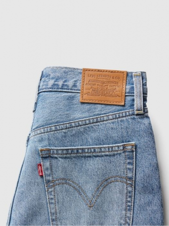Levi's Blugi Albastri Deschisi Ribcage Wide Leg Wide Leg Femei [6]