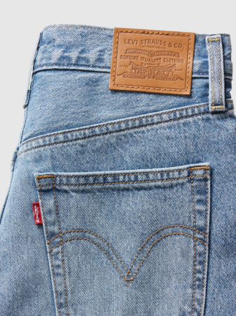 Levi's Blugi Albastri Deschisi Ribcage Wide Leg Wide Leg Femei [5]