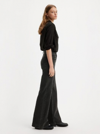 Levi's Blugi Gri Inchis RIBCAGE BELL Flare Femei [2]