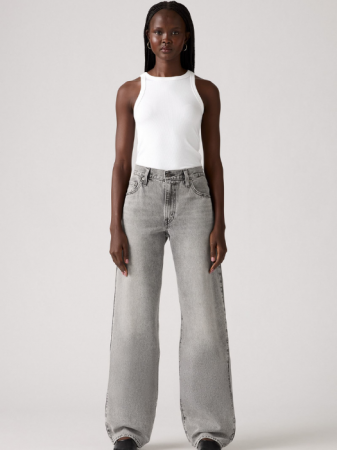 FEMEI - Levi's Blugi Gri Inchis Baggy Dad Loose Femei