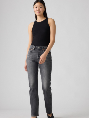 Levi's Blugi Gri Inchis 501 Straight Femei [1]