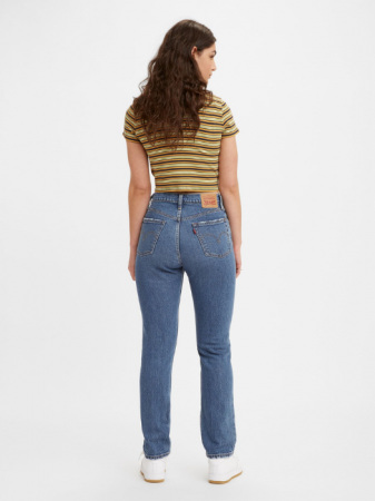 Levi's Женские Джинсы Синие 501 Straight [3]