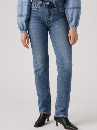 Levi's Женские Джинсы Синие 501 Straight [1]