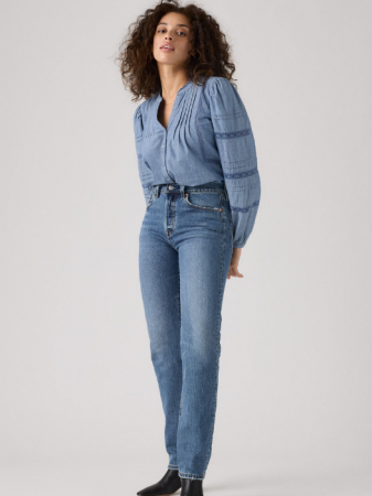 FEMEI - Levi's Blugi Albastri 501 Straight Femei