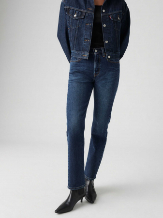Levi's Женские Джинсы Темно-Синие 501 Straight [4]