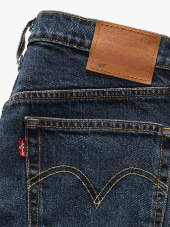 Levi's Blugi Navy 501 Straight Femei [6]