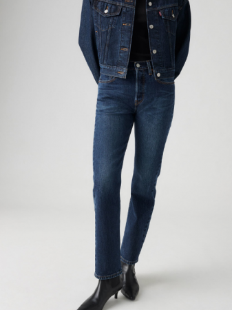 Levi's Blugi Navy 501 Straight Femei [4]