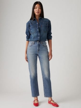 ЖЕНЩИНЫ - Levi's Джинсы Scanned Answers 501 CROP Straight