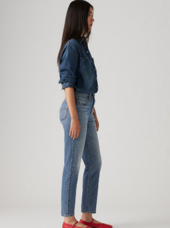 Levi's Blugi Albastri 501 CROP Straight Femei [1]