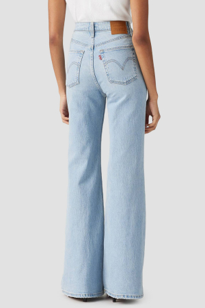 FEMEI - Levi's Blugi Albastri Deschisi RIBCAGE BELL Ribcage Femei